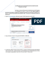 Procedimiento para La Corrección Yo Actualización de Datos de Identificación "Trabajadores Del Hogar" - 0