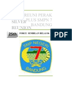 Proposal Reuni Perak + Plus SMPN 7 Bandung Angkatan 1986