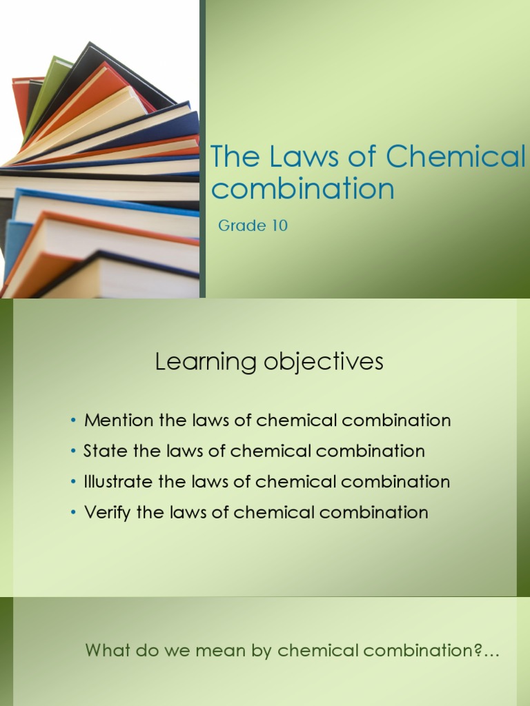 Laws of Chemical Combination Explained | PDF | Oxide | Chemical Compounds