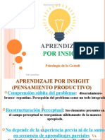 La Gestalt - Aprendizaje Por Insight