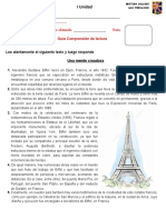 Guía Lenguaje 5° Basico Articulo Informativo Torre Eiffel