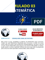 Simulado 3. Matemática