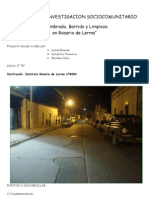 Proyecto de Investigacion Sociocomunitario - Rosario de Lerma_Salta