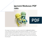 Facil Amigurumi Medusas PDF Patron Gratis