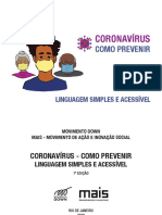 CoronavirusComoPrevenir Linguagem Simples e Acessivel