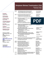 DeBaT 27 November 2022 Agenda