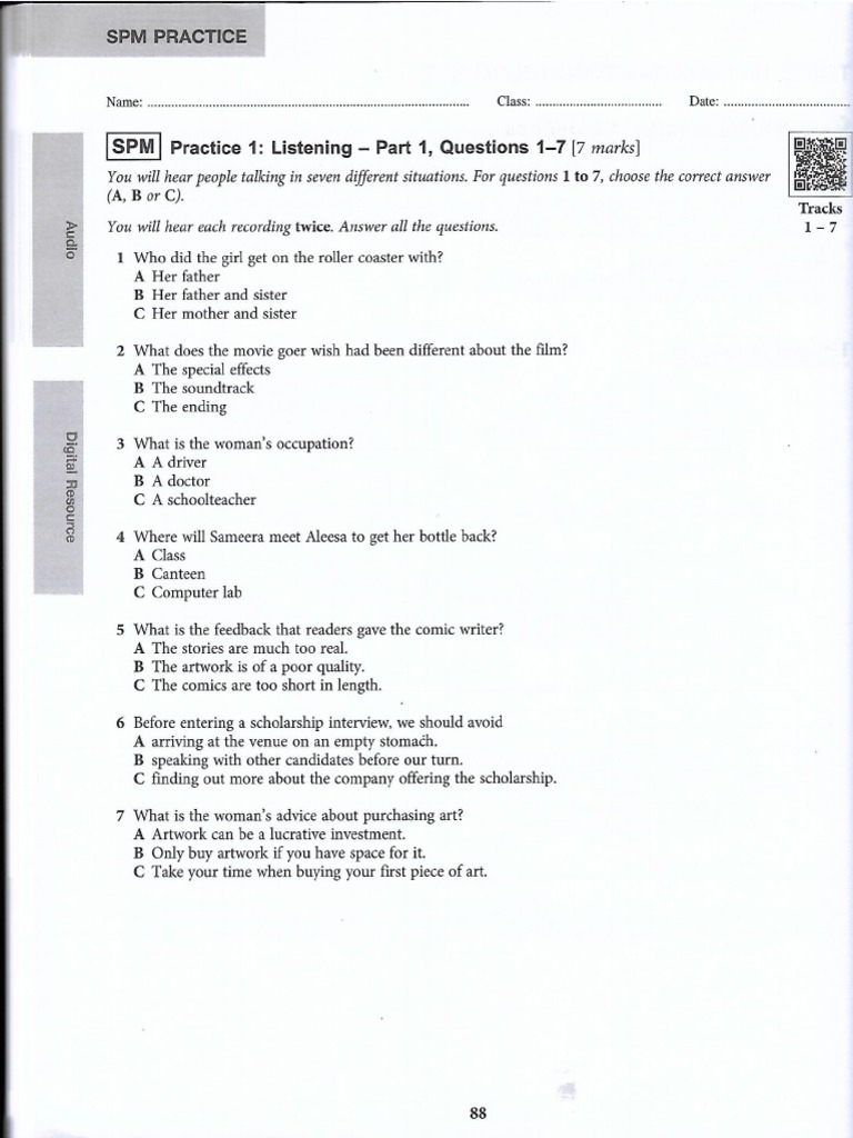 Susbadi F5 Listening Script | PDF
