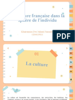 La Culture Française Dans La Sphère de L'individu
