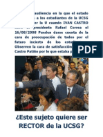 El Gobierno de Rafael Correa Vs La UCSG