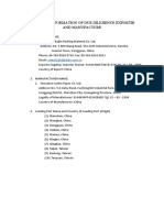 Data Due of Diligence Exportir & Manufacture - Contoh 2018