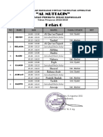 Jadwal KLS 6 22 - 23