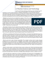 Essay - Impacts of Nuclear Science and Technology