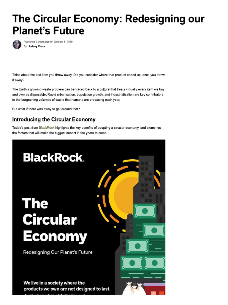 Circular Economy | PDF
