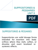 Suppositories and Pessaries