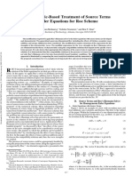 Characteristic-Based Treatment of Source Terms in Euler Equations For Roe Scheme