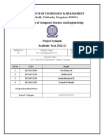 IOT Based Bi-Directional Visitor Counter - Project Synopsis - Second Draft