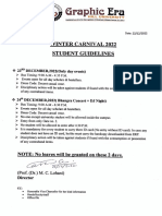 Winter Carnival Student Guidelines