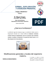 Embarazo Normal, Exploración Obstétrica y Atención Prenatal - Miguel Vargas