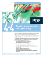 Quality Assurance in Laboratory