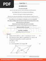 ICSE Class 10 Maths Sample Paper 2 2021