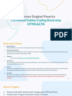 PEDOMAN PESERTA - ITB AHMAD DAHLAN Coding Bootcamp HTML&CSS