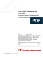 Dual Output Current Sensor Assembly: Installation, Operation, and Maintenance With Illustrated Parts Breakdown