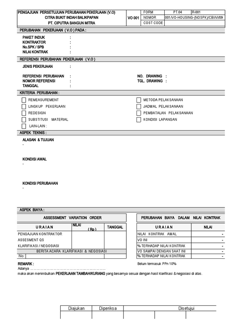 Vo 005 Approval Vo | PDF