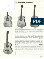 1969 Aria Acoustic Guitar Excerpt From Targ & Dinner Catalog