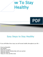 How To Stay Healthy.8859880.powerpoint