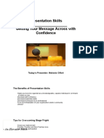 PRESENTATION SKILLS Participant Manual 2021