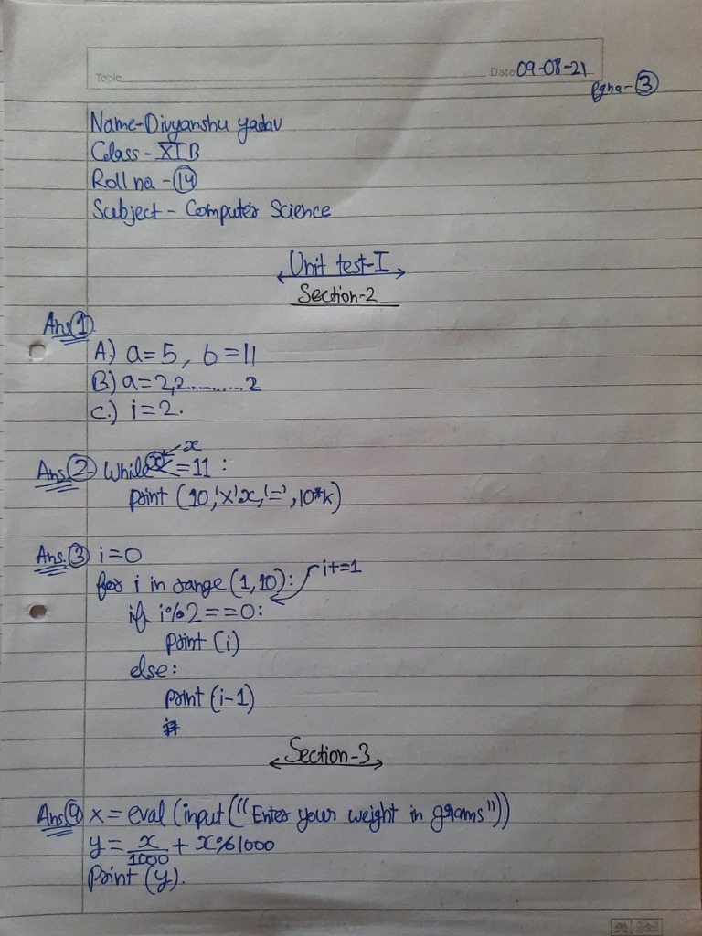 Cs answer sheet pdf