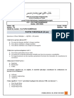 Partie Théorique (20 PTS) : Ofppt Office de La Formation Professionnelle Et de La Promotion Du Travail