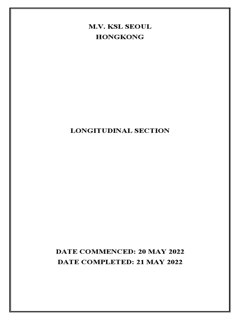 Longitudinal Section Legal Paper PDF
