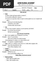 3rd Quarter English Note Grade 10