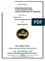 Proposal Jam'Iyah Al-Barokah Balerejo