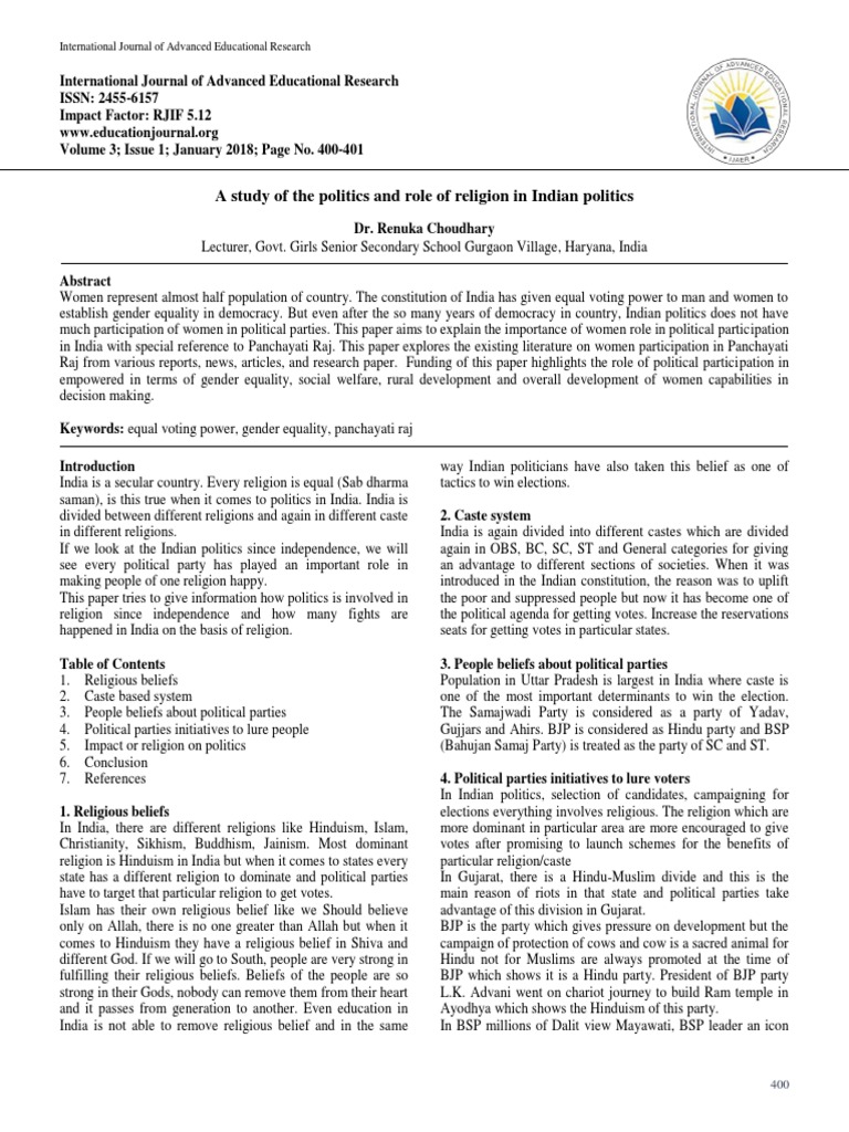 a-study-of-the-politics-and-role-of-religion-in-indian-politics-pdf