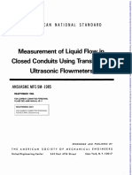 Measurement Liquid Flow Closed Conduits Transit-Time Ultrasonic Flowmeters