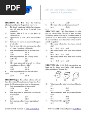 Cube and Dice Explanation