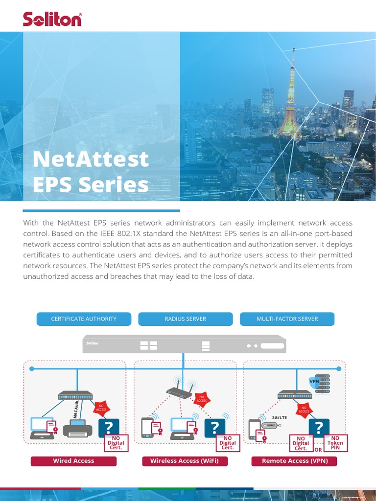 Soliton Systems NetAttest EPS Product Sheet | PDF | Public Key ...