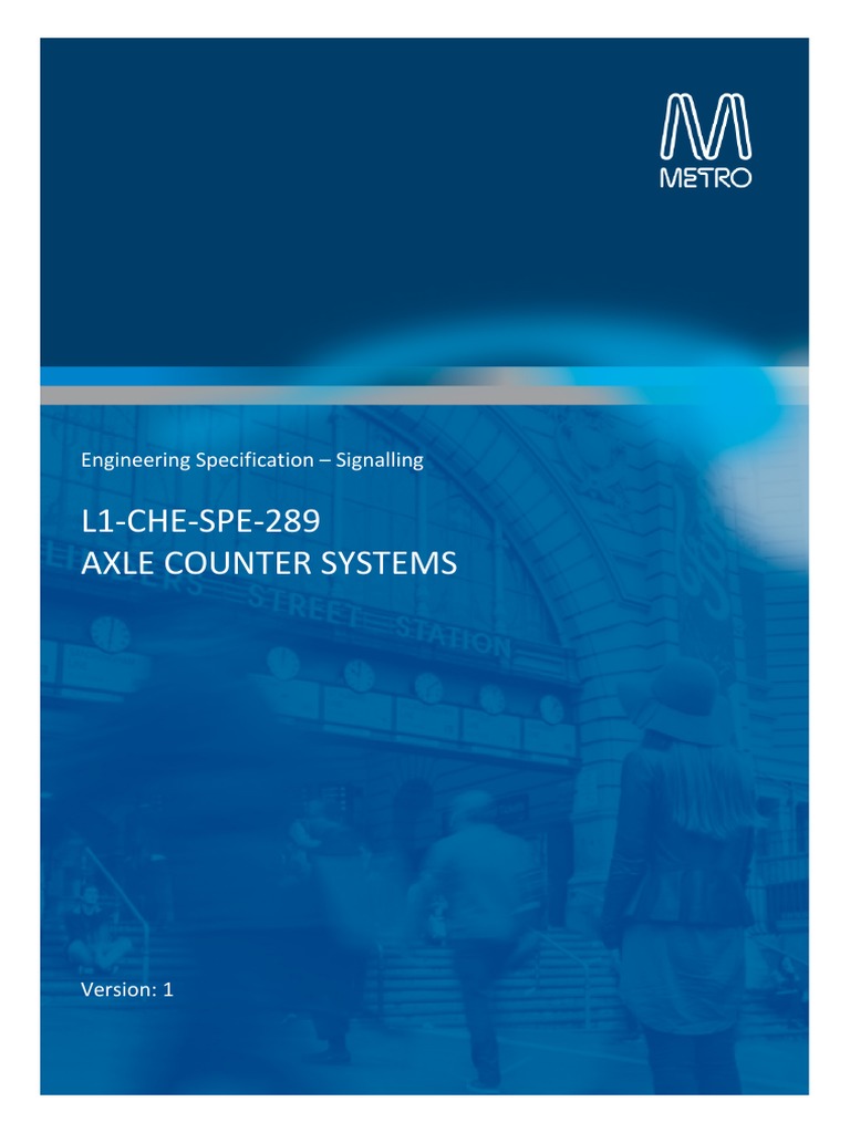 Axle Counter Systems | PDF | Specification (Technical Standard ...