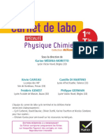 Carnet de Labo PC 1re Tle Corrigepdf