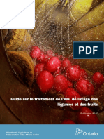 Guide Sur Le Traitement de L'eau de Lavage Des Légumes Et Des Fruits - Publicité 854