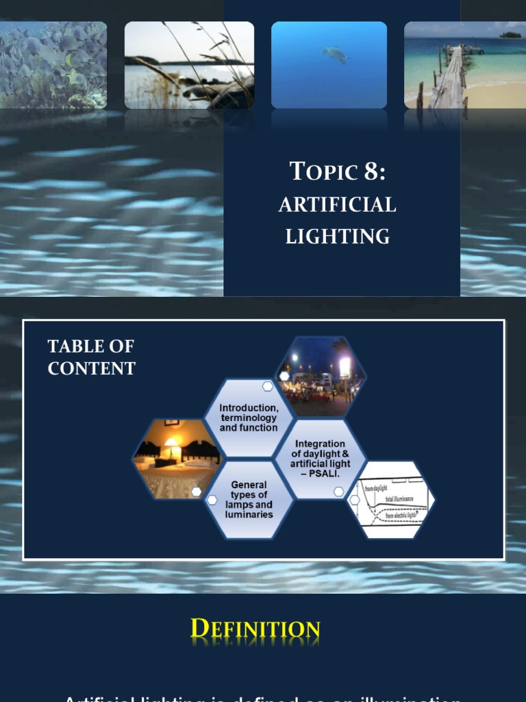 Topic 8 Artificial Lighting PDF Incandescent Light Bulb