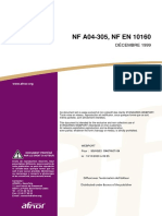 NF A04-305, NF EN 10160: Décembre 1999