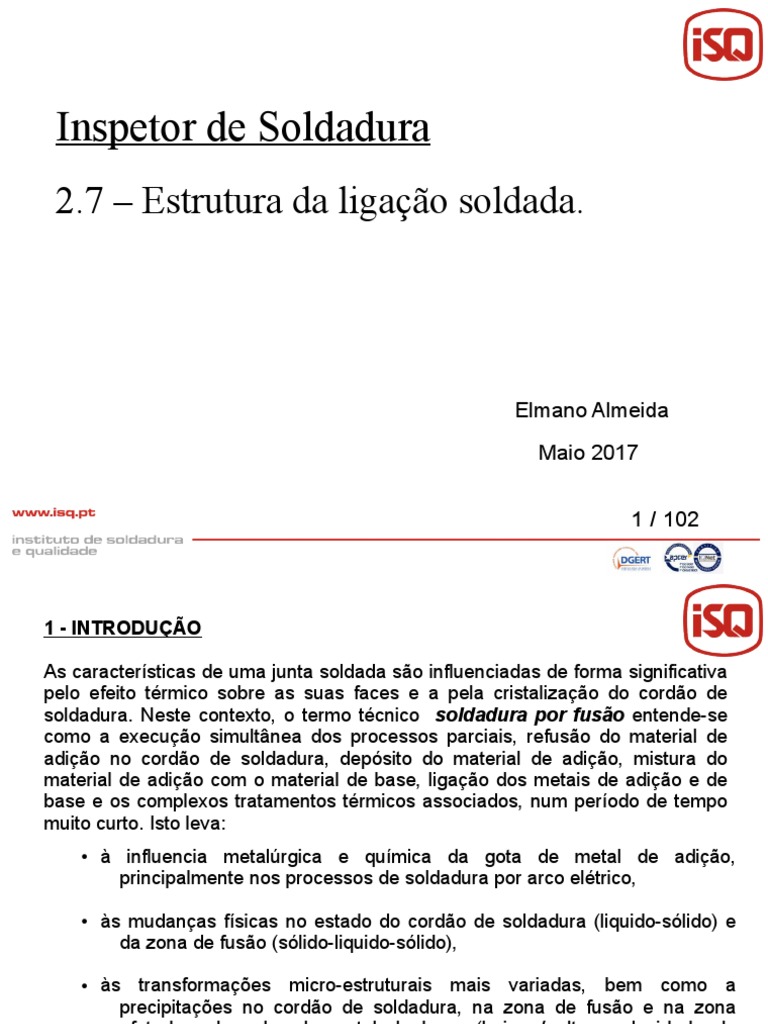 2 7 Estrutura Da Ligação Soldada Pdf Calor Temperatura