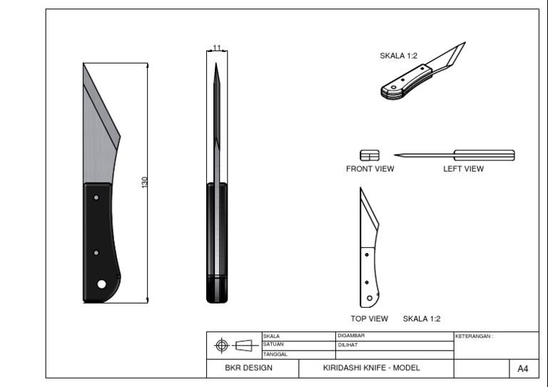 Kiridashi knife-MODEL | PDF