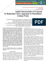 A Study On Strength Characteristics of Concrete by Replacing Coarse Aggregate by Demolished Column Waste IJERTV7IS060213