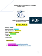 Syllabus Linguistique s1 Et s2 2021 2022