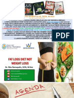12 Agustus 2021 Fat Loss Not Weight Loss