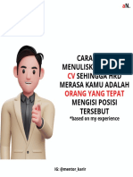 Menuliskan Skill Di CV